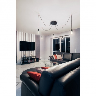 FITU Ceiling Hook, černý, distanční závěs pro závěsná svítidla, montáž na strop  SLV LA 132670-5