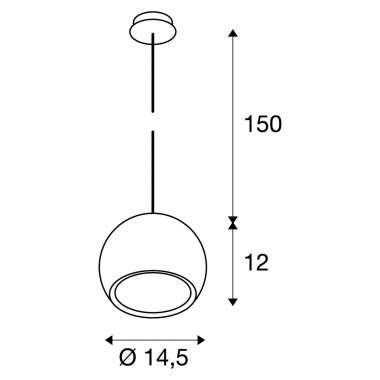 Lustr/závěsné svítidlo SLV LA 133489-6