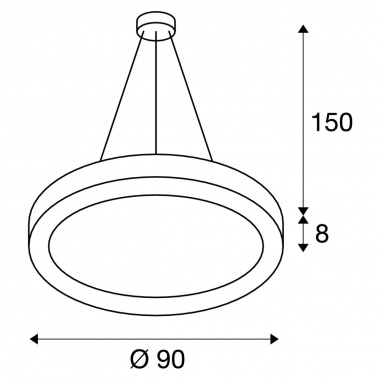 Lustr/závěsné svítidlo LED  SLV LA 133850-5