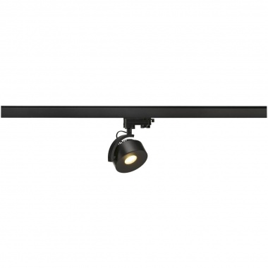 KALU TRACK LEDDISK pro tříokr. lištu černá 230V COB LED 12W 85° LED SLV LA 152600-5