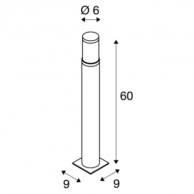 Venkovní sloupek LED  SLV LA 228110-8