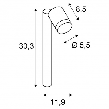 Venkovní sloupek SLV LA 233275-5