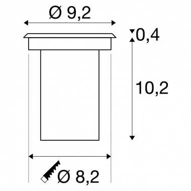 Pojezdové/zemní svítidlo LED  SLV LA 233500-5