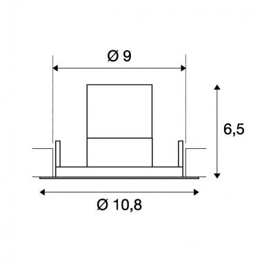 Stropní svítidlo  LED SLV LA 1000833-4