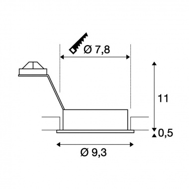 Vestavné bodové svítidlo 12V SLV LA 111711-2