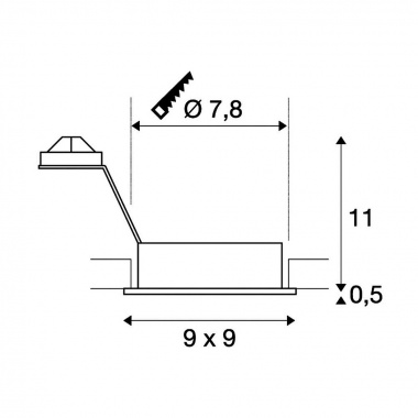 Vestavné bodové svítidlo 12V SLV LA 111720-3