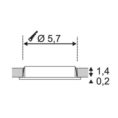 Vestavné bodové svítidlo 12V  LED SLV LA 112221-2