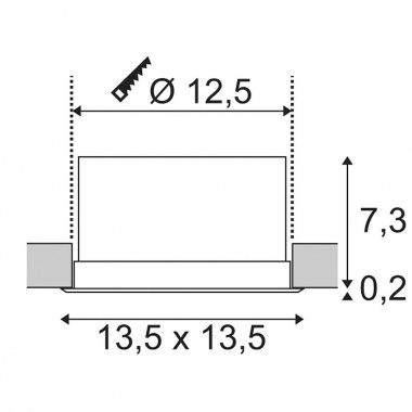 Vestavné bodové svítidlo 230V LED  SLV LA 112692-4