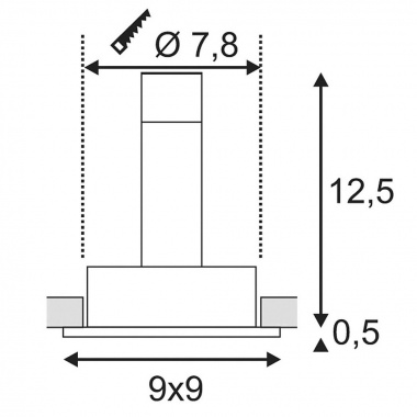 Vestavné bodové svítidlo 12V SLV LA 113491-3