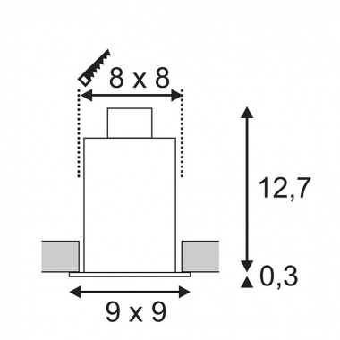 Vestavné bodové svítidlo 230V SLV LA 115510-2