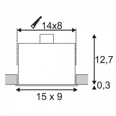 Vestavné bodové svítidlo 230V SLV LA 115520-3