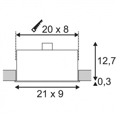 Vestavné bodové svítidlo 230V SLV LA 115530-3