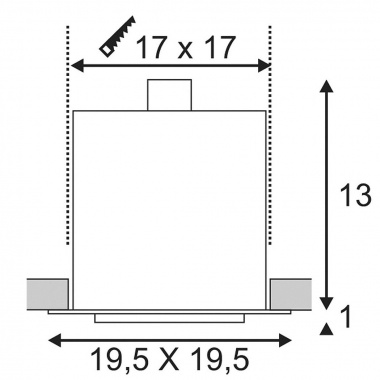 Vestavné bodové svítidlo 230V SLV LA 115540-2