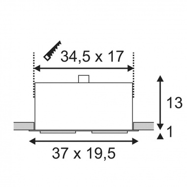 Vestavné bodové svítidlo 230V SLV LA 115550-2