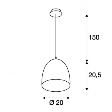 Lustr/závěsné svítidlo SLV LA 133009-3