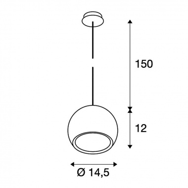 Lustr/závěsné svítidlo SLV LA 133481-1