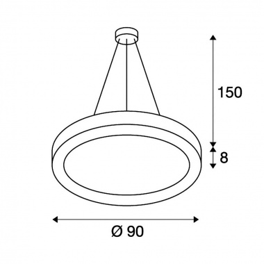 Lustr/závěsné svítidlo LED  SLV LA 133850-3