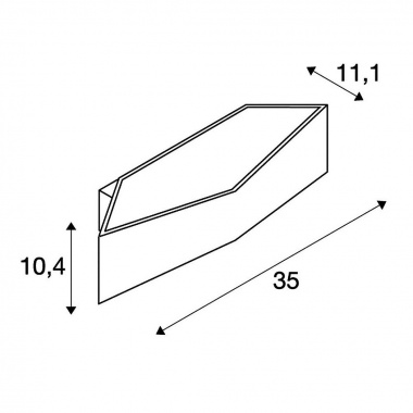 Nástěnné svítidlo LED  SLV LA 151740-3