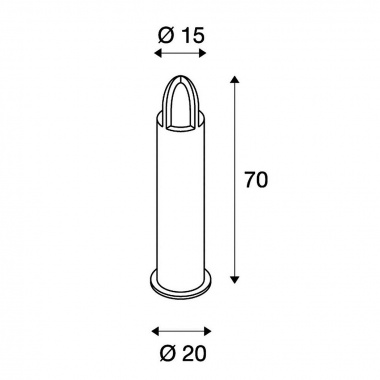 Venkovní sloupek SLV LA 229432-3