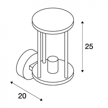 Venkovní svítidlo nástěnné SLV LA 232045-3