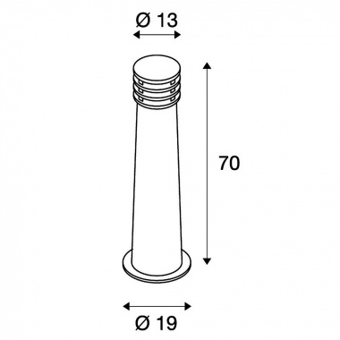 Venkovní sloupek LED  SLV LA 233417-3