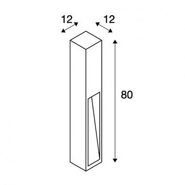 Venkovní sloupek LED  SLV LA 233457-3