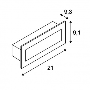 Venkovní svítidlo vestavné LED  SLV LA 233660-2