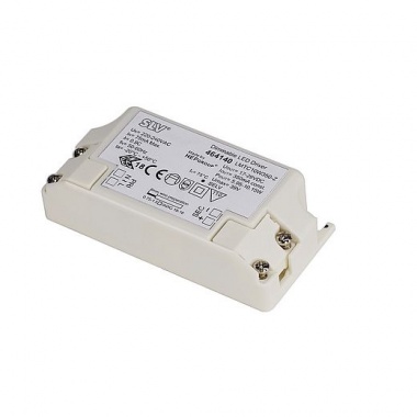 LED DRIVER, 10W, 350mA, incl. strain relief, dimmable	5,95-10,15W, počet LED 4-6, stmívatelné s TRIAC stmívačem, 350 mA  SLV LA 464140-1