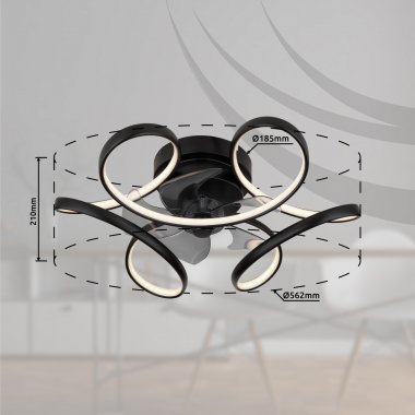 Stropní svítidlo, ventilátor GL 03638-7