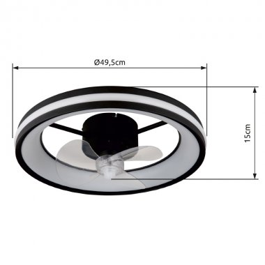 Stropní svítidlo, ventilátor GL 03651-6