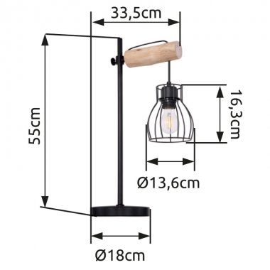 Pokojová stolní lampa GL 15326TN-4