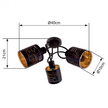 Stropní svítidlo GL 15342-3D-7