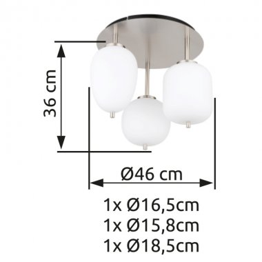 Stropní svítidlo GL 15345-3DNO-2