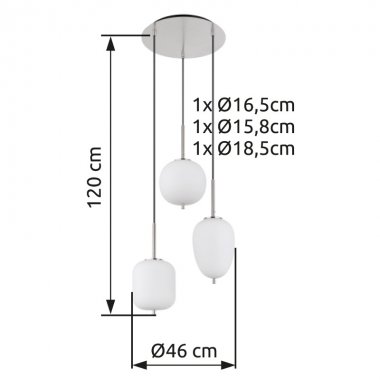 Lustr/závěsné svítidlo GL 15345-3NO-3