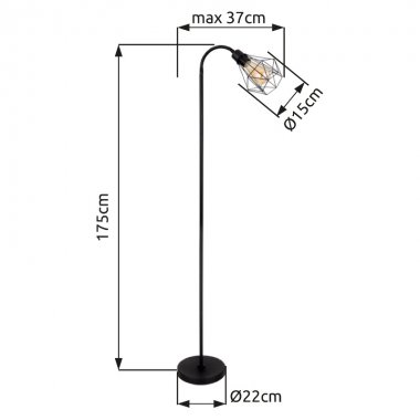 Stojací lampa GL 15351S-4