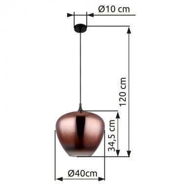 Lustr/závěsné svítidlo GL 15548H2G-3
