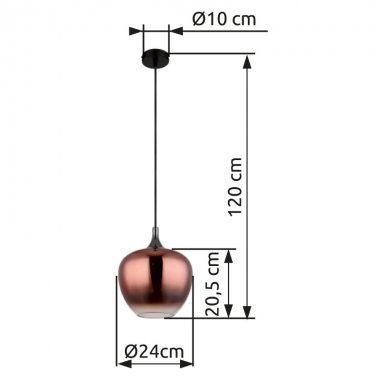 Lustr/závěsné svítidlo GL 15548HG-3