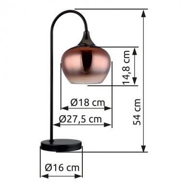 Pokojová stolní lampa GL 15548TG-3