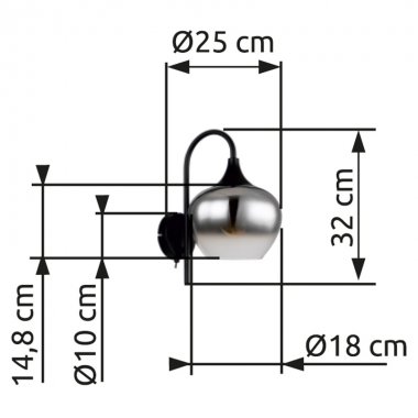 Nástěnné svítidlo GL 15548W-3