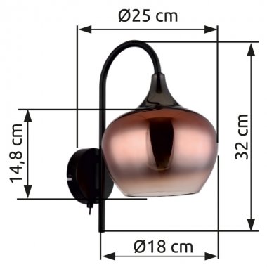 Nástěnné svítidlo GL 15548WG-3