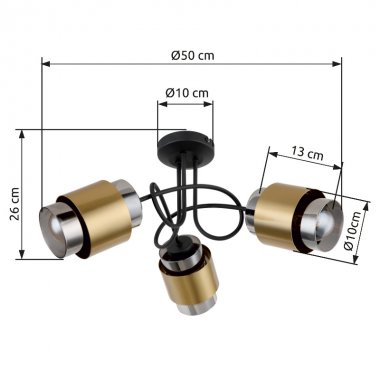 Stropní svítidlo GL 15560-3D-3