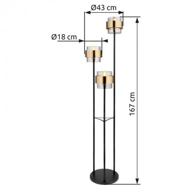Stojací lampa GL 15560S-4