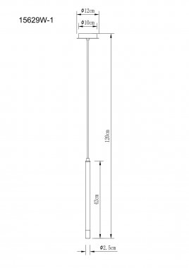 Lustr/závěsné svítidlo GL 15629W-1-2