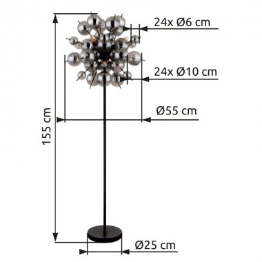 Stojací lampa GL 15633SS-4