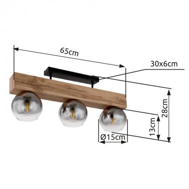 Stropní svítidlo GL 15656-3D-4
