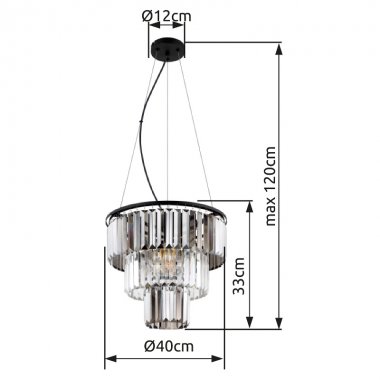 Lustr/závěsné svítidlo GL 15695H-3