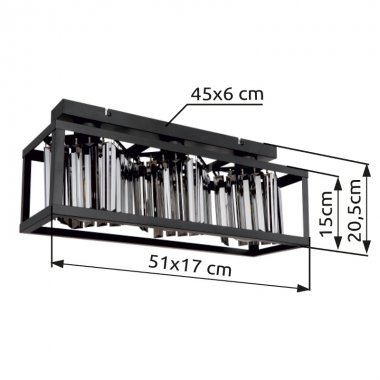 Stropní svítidlo GL 15697-3D-4