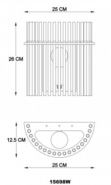 Nástěnné svítidlo GL 15698W-3