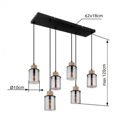 Lustr/závěsné svítidlo GL 15707-6H-4