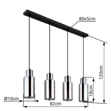 Lustr/závěsné svítidlo GL 15708-4H-4